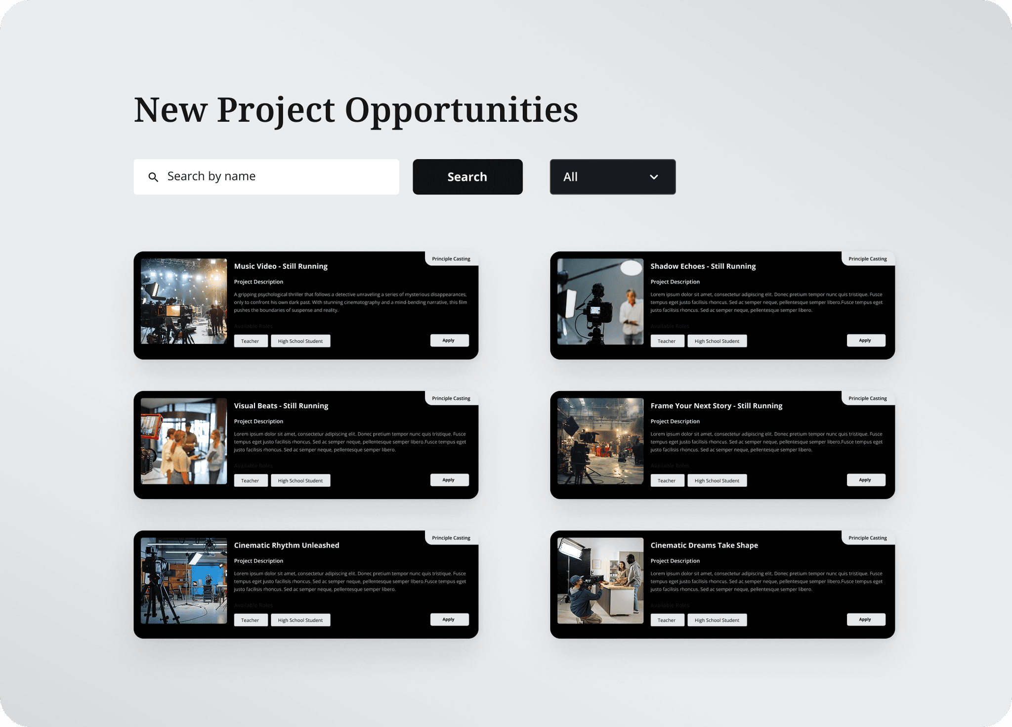 Easy to Use Audition System