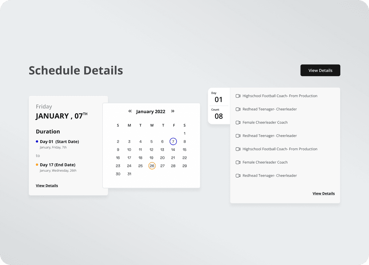 Schedule and Manage Casting Calls